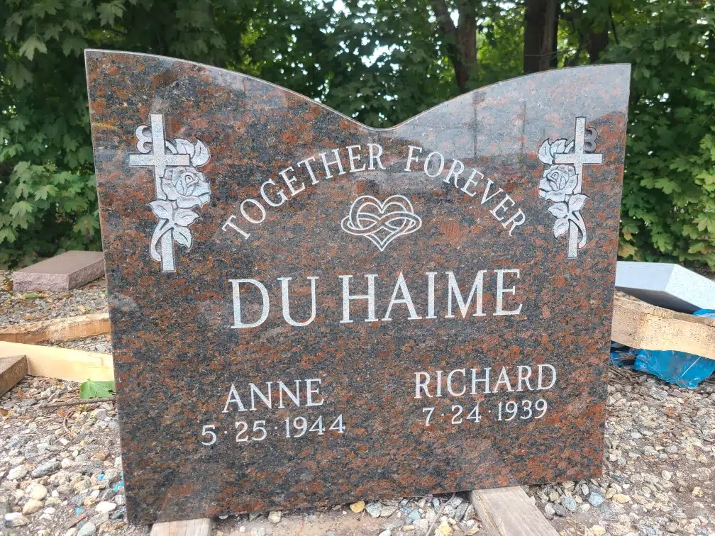 Black Granite Headstone hand-carved by Granite Memorial Guide in NJ — image 2