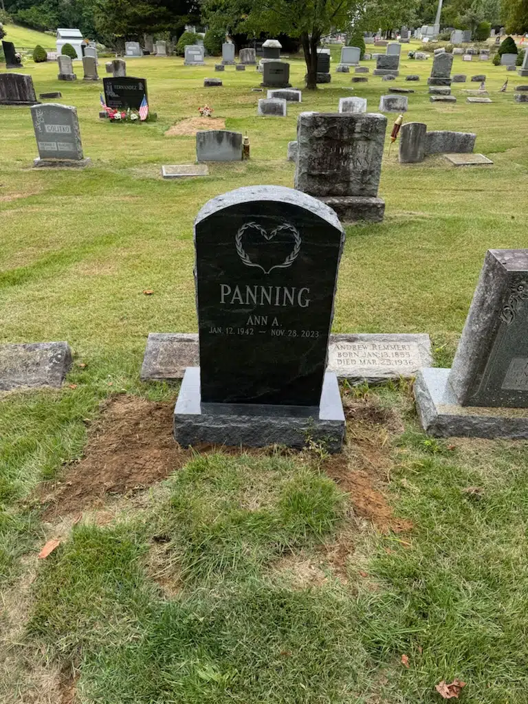 Black Granite Headstone hand-carved by Granite Memorial Guide in NJ — image 2