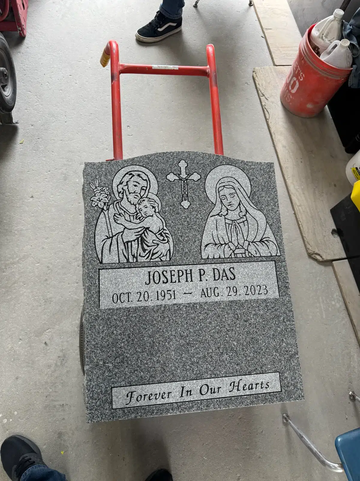 Black Granite Headstone hand-carved by Granite Memorial Guide in NJ — image 8