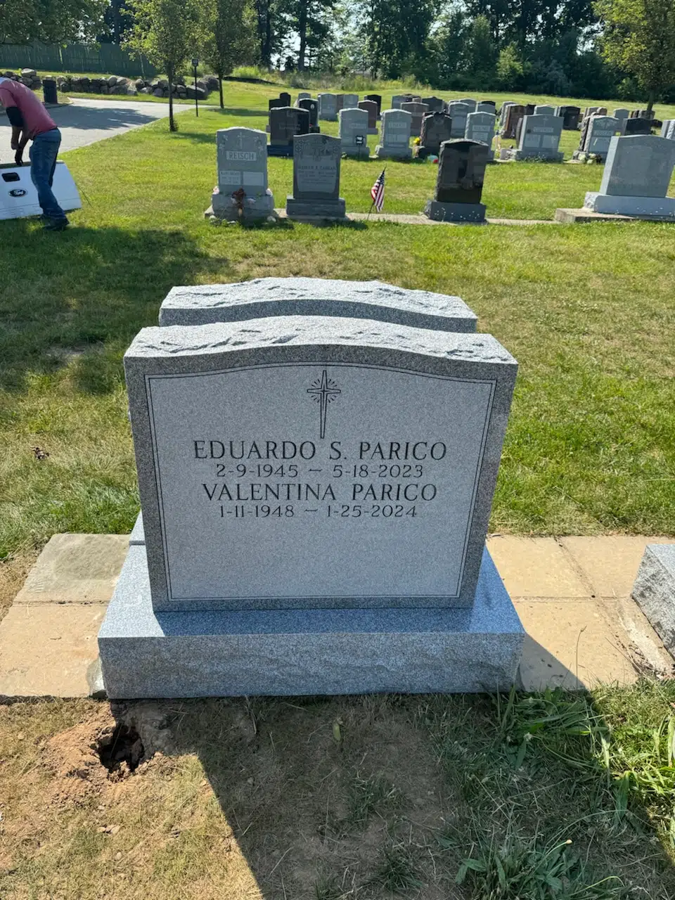 Black Granite Headstone hand-carved by Granite Memorial Guide in NJ — image 3